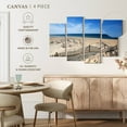 thumbnail image 4 of Elephant Stock Provincetown Beach Wall Art - Horizontal Multi Panel Canvas - Living Room Wall Decor - Beach Multi Panel - Beige And Blue Decor - 30" x 18", 4 of 4