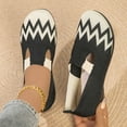 thumbnail image 5 of CAIXAI Walking Shoes for Women Orthopedic Dress Shoes for Women Lightweight Knit Upper Embroidery White Sneakers for Women Walking Anti-Skid Adjustable Upper Mary Jane Flats Hands-Free Barefoot Shoe, 5 of 6