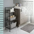 thumbnail image 3 of Bath Bliss 3 Shelves Tiered Iron Storage Shelf in Oil Rubbed Bronze, 3 of 10
