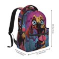 thumbnail image 2 of Easygdp Cartoon Big-Eyed Dog Mochila Ergonómica Versátil para Laptop - Múltiples Bolsillos, Correas Ajustables, Unisex para Escuela, Viajes y Actividades al Aire Libre-One Size, 2 of 5