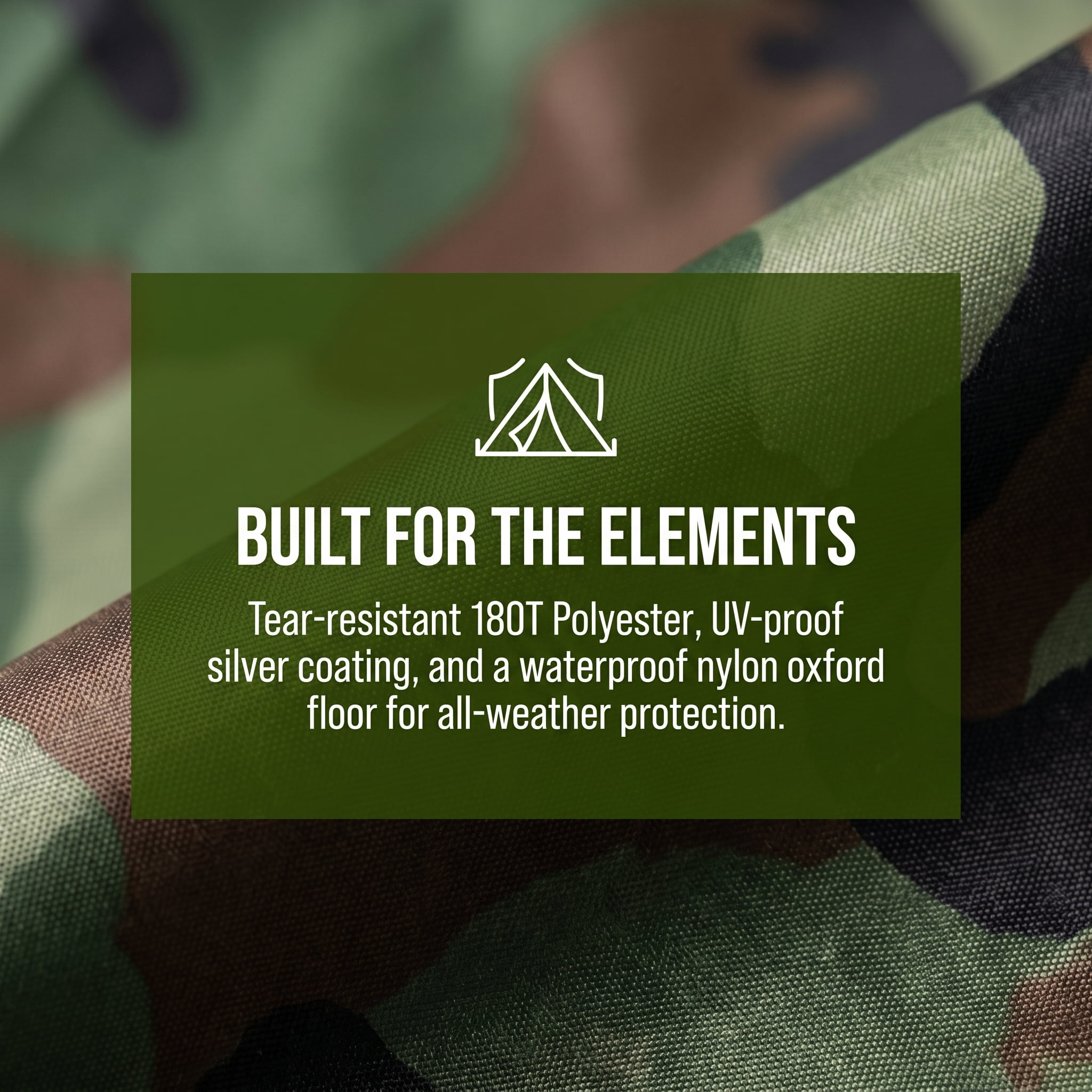 3-4 Person Camouflage Camping Dome Tent, Waterproof Outdoor Backpacking Tent