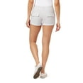 thumbnail image 2 of WallFlower Women's Luscious Curvy Twill Cargo Shorts 3" Mid-Rise Insta Stretch Juniors, 2 of 4
