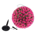 thumbnail image 1 of Plástico sor LED colgante flor bo luces jardín al aire libre decorativo Rosado Sunnimix Luces de bolas de flores, 1 of 8