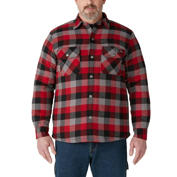 Genuine Dickies Genuine Dickies Quilted Lined Flannel Shirt Walmart