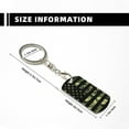 thumbnail image 4 of Goofa American Flag Camo Printed Rectangular Metal Keychain Bag Charm Floral Charm for Purse Keys Metal Keyring Gift for Women Accessories, 4 of 7