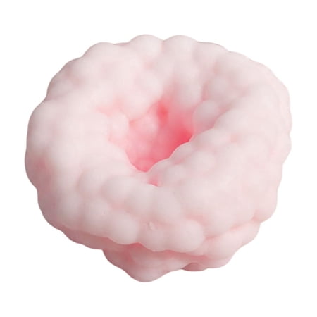 Ice Texture Stress Relief Toy Handmade Ball Handmade Squeeze Toy Portable Palm-Sized Fidget Ball for Anxiety Relief Adults Desk Decor