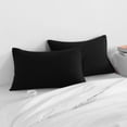 thumbnail image 6 of Kelnaro Standard Size Microfiber Pillowcases 20x26 Inch - 2 Pack, Soft & Breathable, Hypoallergenic - Black, 6 of 6