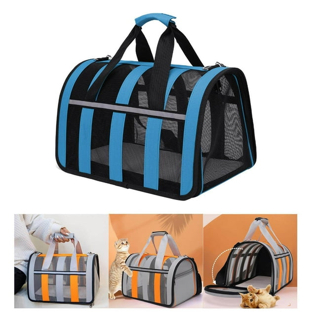 Portable Dog Carry Bags Sling Carrier for Sightseeing Traveling Pets Carrier Blue