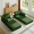 thumbnail image 7 of SOULART 78.7" loveseat sofa, Green Convertible Sleeper Sofa Bed with Cylindrical Pillow for Living Room, Bedroom, 7 of 7