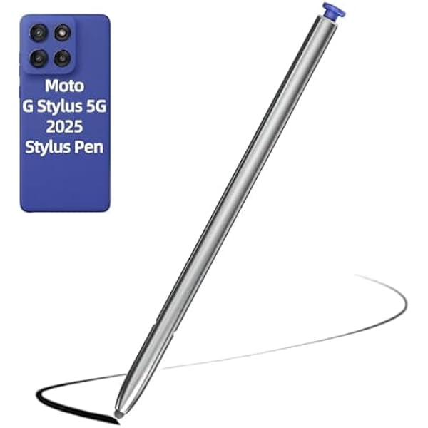 LinQingQ Stylus Pen for Moto G Stylus 5G 2025 XT2517 All Version, Replacement for Motorola G Stylus 2025 Pen (Blue)