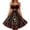 Black, variant on Ovbmpzd Bavarian Womens Summer Dresses Oktoberfest Black Midi Dirndl Plus Size Sleeveless A-Line Dresses,S