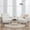 White-2, variant on AODAILIHB Leather Arm Chair, Retro Wood Leather Armchairs Accent Chair(Set), Modern Lounge Reading Side Chair for Office Bedroom, Waiting Room Chair, White