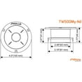 thumbnail image 5 of G3C16301LPRV AUDIO TW500My-Nd Mylar Neodymium 4" Bullet Super Tweeter 8 Ohm 1.25" VC Pro Audio High Frequency Driver 108dB 150 Watts (Single), 5 of 7