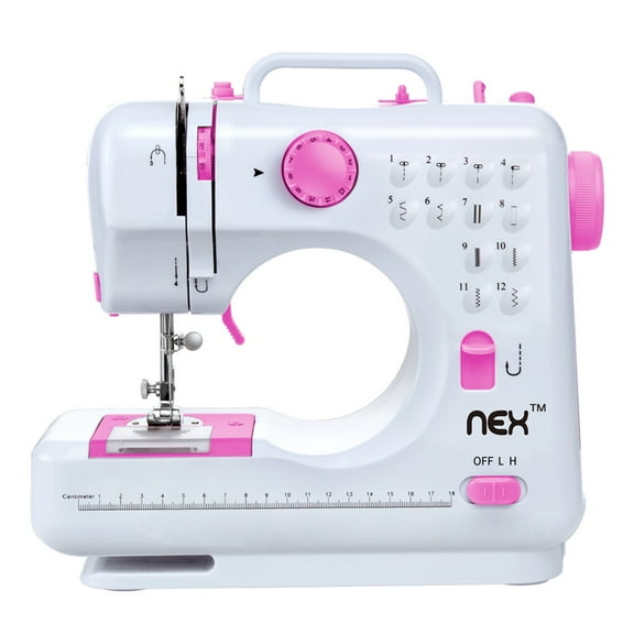 Portable Sewing Machine For Beginner and Children Household Sewing Tool with 2 Speed 12 Built-in Stitched LED Night Light