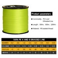 thumbnail image 3 of Autoez Fishing Line Super Strong Braided Fishing Line 12-100LB 4/8 Strands Abrasion Resistant 328-1093 Yds, 3 of 7
