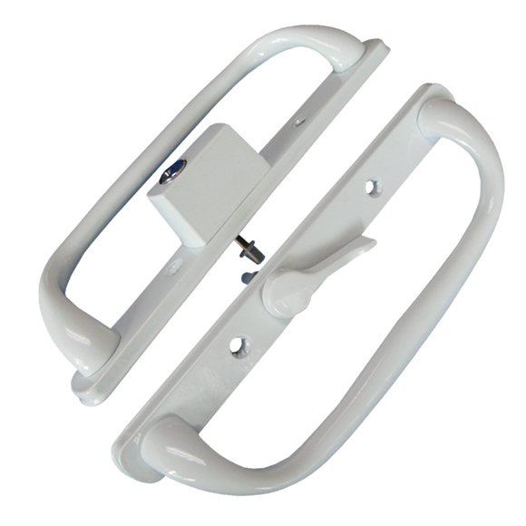 Vision Hardware Patio Door Handle Set White Replacement PD3000WHITE