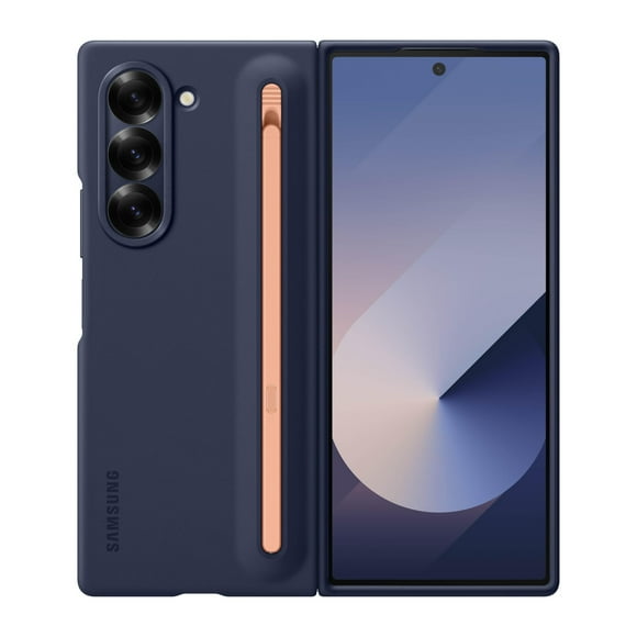 Funda para teléfono SAMSUNG Galaxy Z Fold 6 S Pen con soporte azul marino