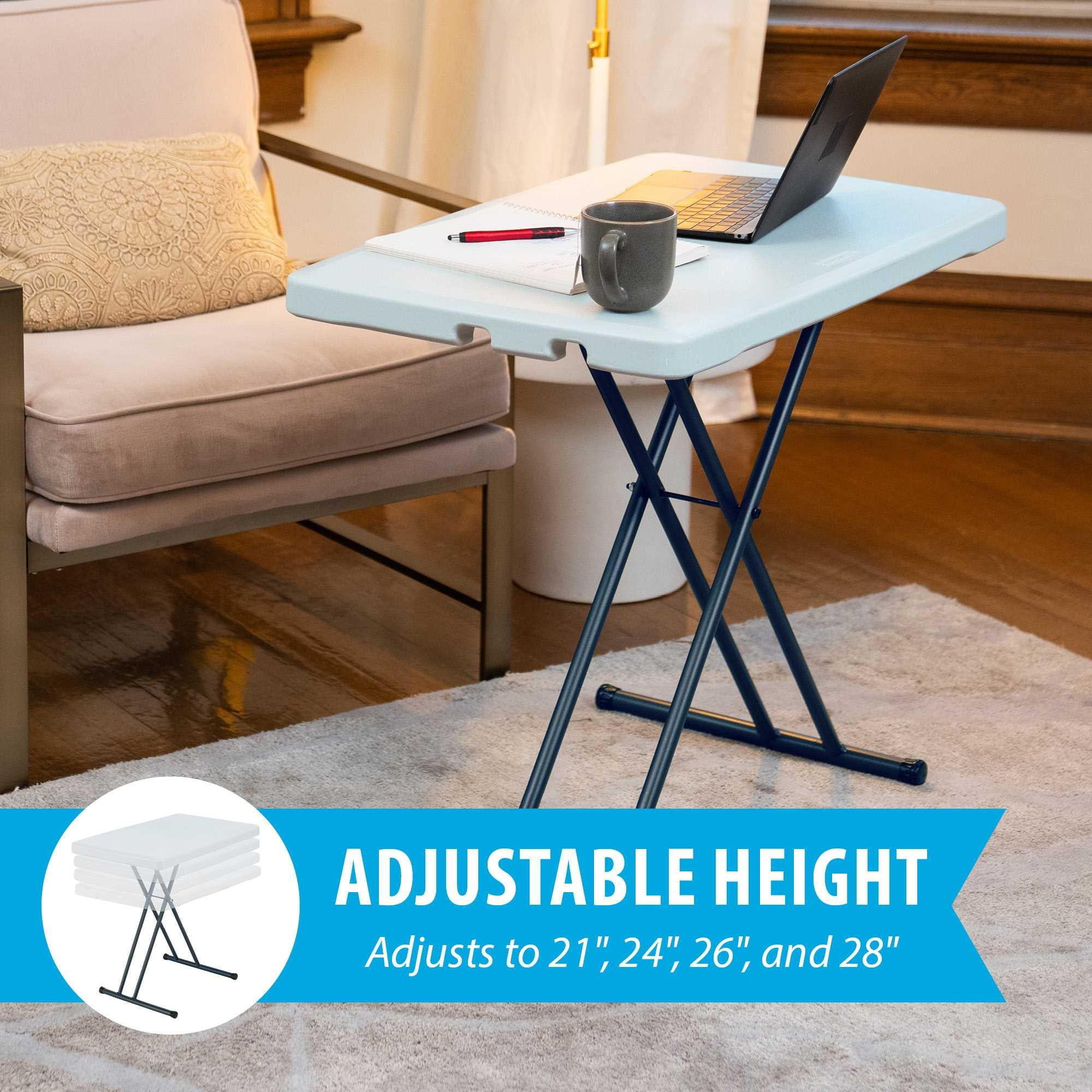 Lifetime 30 inch Personal Folding Table Indoor Outdoor Almond 28240