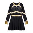 thumbnail image 5 of Zaldita Kids Girls V Neck Long Sleeve Cheerleading Dance Dresses Halloween Fancy Party Dress Up Black 12, 5 of 6
