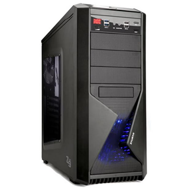 Zalman Z9 U3 Black SteelPlastic ATX Mid Tower Computer Case Walmart