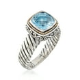thumbnail image 6 of Ross-Simons Balinese 2.30 Carat Sky Blue Topaz Ring in 2-Tone Sterling Silver, Women's, Adult, 6 of 6