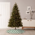 thumbnail image 6 of Rateoe Peacock Feathers1 Pattern Christmas Tree Skirt with Ties , Christmas Tree Decorations, Farmhouse Christmas Decor Xmas Holiday Decorations-36", 6 of 6