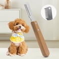 thumbnail image 6 of Dog Grooming Stripping Knife - Professional Pet Hair Removal Tool with Wood Handle, Multifunction Undercoat Brush for Cats and Dogs, Floating Hair Remover and Dematting Comb, 6 of 9