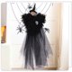 thumbnail image 5 of Xihbxyly Muñeca de Bruja de Halloween, Diseño de Falda de Gasa Blanca, Colgante de Ventana Espeluznante, Decoración Atmosférica para El Hogar, Perfecta para Bandejas Escalonadas, Mesas, Estantes, Fie, 5 of 7