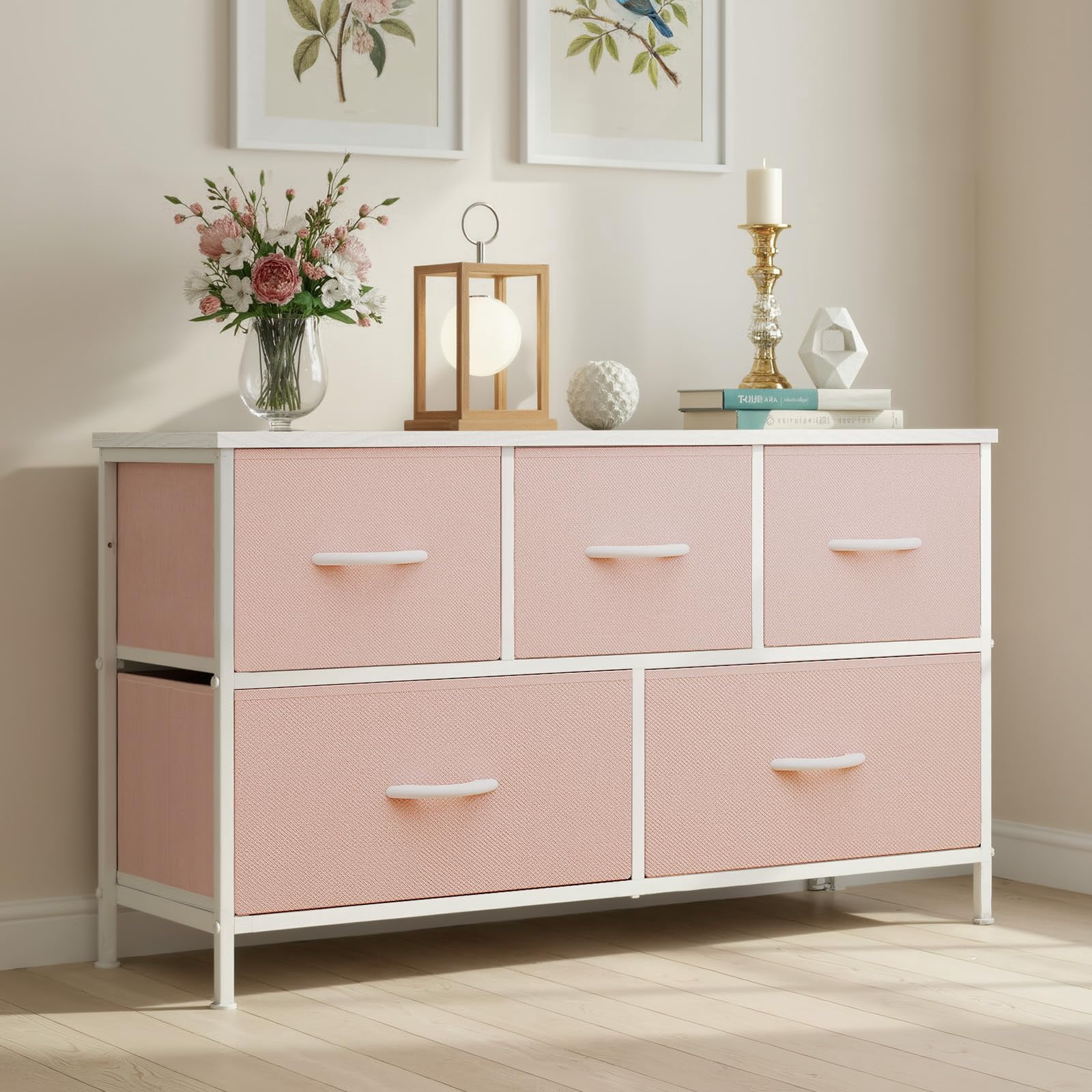 YITAHOME 7-Drawer Fabric Dresser, Dark Gray Storage Tower with