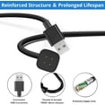 thumbnail image 5 of Charger for Fitbit Versa 4/Versa 3/Sense 2/Sense, Replacement Charging Cable Cord Magnetic Dock Stand for Fitbit Sense 1/2, Versa 3/4 Smartwatch, 5 of 9