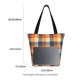 thumbnail image 3 of Easygdp Warm Orange Plaid Bolso de Hombro para Mujer, Bolso Bandolera y Cartera de Mano Elegante para Uso Diario, 3 of 6