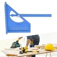 thumbnail image 1 of 2 in 1 3D Multi Angle Measuring Square Ruler Protractor and Angle Meter, Semi Circular Pointer Ruler High  Hole Scribing, for Woodworking, Construction Metric, 1 of 7