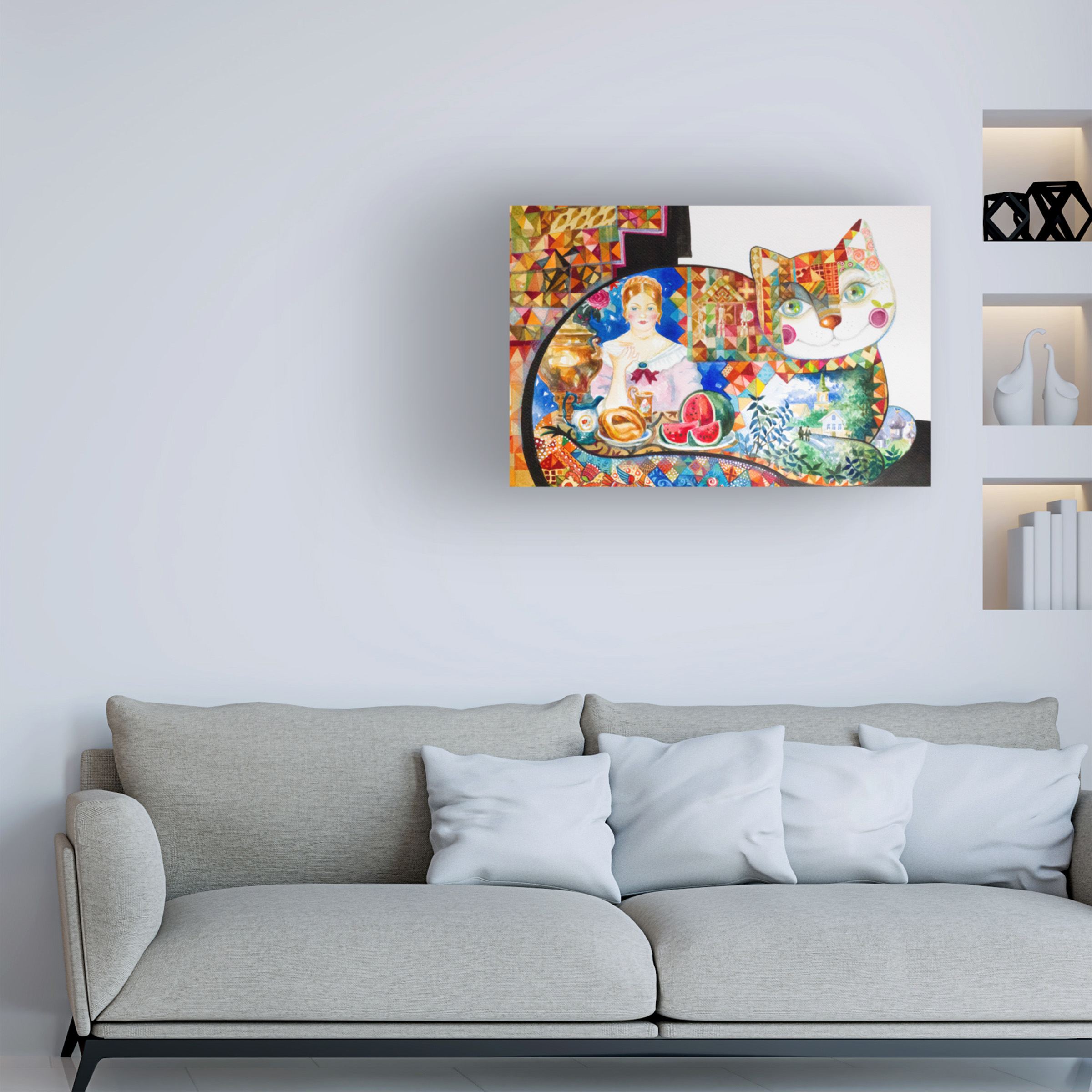 Trademark Fine Art 'Russian' Canvas Art by Oxana Ziaka