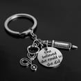thumbnail image 4 of Naierhg Creative Letters Syringe Stethoscope Metal Key Chain Keyring Hanging Decor Gift, 4 of 8