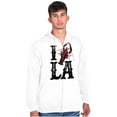 thumbnail image 5 of Louisiana Foodie I Love Crawfish LA Zip Up Hoodie Men's Women's Brisco Brands M, 5 of 6