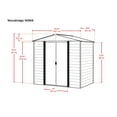 thumbnail image 4 of Woodridge Steel Storage Shed 6 X 5 Ft. Woodgrain, 4 of 9