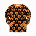 thumbnail image 5 of Futezty Halloween Kids Pajama for Girls Boys Cozy Pumpkin Themed Sleepwear O-Neck Long Sleeve T-Shirts Pants Homewear 2T-9T, 5 of 7