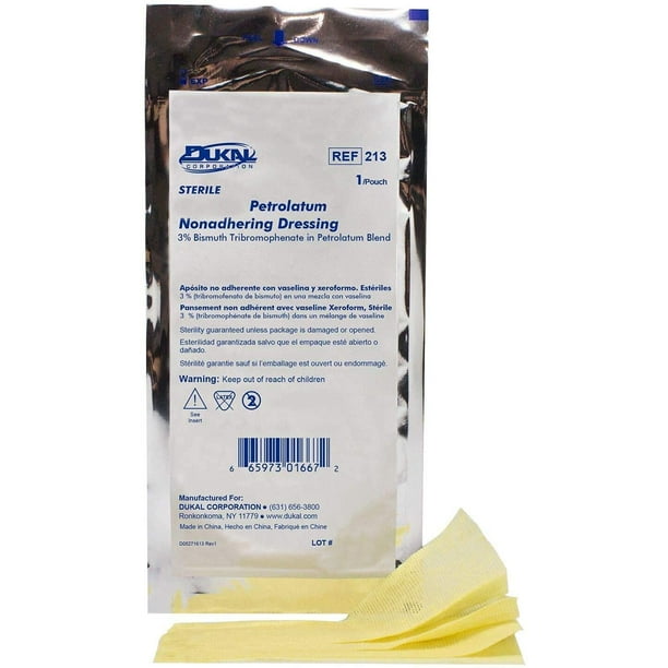 Dukal Impregnated Gauze Dressings. Sterile Petrolatum Dressings 3" x 36