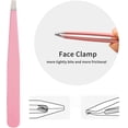 thumbnail image 4 of Rewera Juego de Pinzas de 4 Piezas, Pinzas Profesionales de Acero Inoxidable, Pinzas de Precisión para Cejas, Vello Facial, Vello Encarnado, Astillas, Removedor de Negros y Garrapatas (ROSA), 4 of 7
