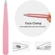 thumbnail image 4 of Juego de pinzas de precisión de color rosa de 4 piezas de acero inoxidable para eliminar cejas, vello facial, pelos encarnados, astillas y puntos negros, 4 of 7