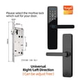 thumbnail image 2 of Door Lock, Biometric Finrprint Door Locks Smart Lock Tuya App Remote Unlocking Keyless Lock Digital Electronic Door Lock ,Easy to Install, 2 of 7