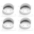 thumbnail image 1 of Miangastore 4pcs Table Leg Mount Iron White Sleek Design Furniture Legs DIY Projects, 1 of 8