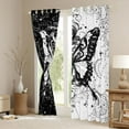 thumbnail image 3 of jejeloiu Gothic Moth Curtains Pack of 2 (42x84 Each),Vintage Damask Flowers Curtains Blackout,Bohemian Theme Bedroom Curtains For Kids,Microfiber Bedroom Decor, 3 of 6