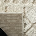 thumbnail image 3 of SAFAVIEH Sparta Stewart Geometric Polyester Shag Area Rug, Cream, 6'7" x 6'7" Round, 3 of 4