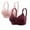 Hot Pink, variant on Women 2 Pack Wirefree Bras for Women Full Coverage No Underwire Everyday Bras Comfortable Wireless Padded Bras Wine,M