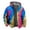 C Yellow, variant on Mens Hoodies Tie Dye Lined Full Zip Heavyweight Hooded Sweatshirt Thick Warm Jacket Coat Fall Winter Light Blue L