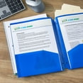 thumbnail image 3 of Pen+Gear 2-Pocket Poly Folder, 9.4" x 11.4", Blue, 3 of 7