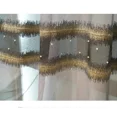 thumbnail image 1 of European Velvet Blackout Grey Luxury Curtains for Living Room Tulle Vintage Golden Lace Stitching Bedroom Custom Dining Room, 1 of 5