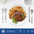 thumbnail image 2 of Dayedo White 10 inch Feast Plate, Ceramic Salad Plate (6-piece Set), 2 of 8