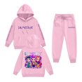 thumbnail image 1 of Pop cazadora para niña Demo-n Hunters Boys Girls Fashion Hooded Sweatshirt Set Streetwear Soft Comfortable Long Sleeve Hoodie for Daily Wear Spring Fall Winter （Pink）, 1 of 2